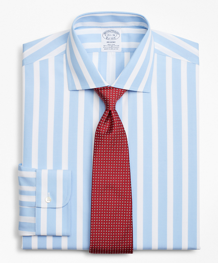 Stretch Regent Fitted Dress Shirt, Non-Iron Bold Stripe