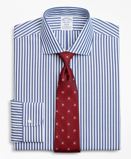 Stretch Regent Fitted Dress Shirt, Non-Iron Bengal Stripe