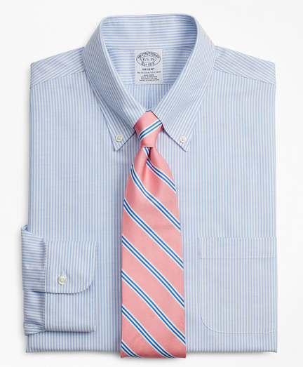 BrooksCool&reg; Regent Fitted Dress Shirt, Non-Iron Stripe