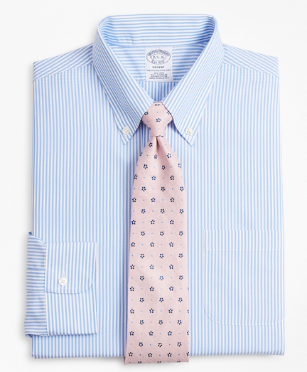 Regent Fitted Dress Shirt, Non-Iron Bengal Stripe