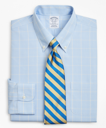 Regent Fitted Dress Shirt, Non-Iron Glen Plaid