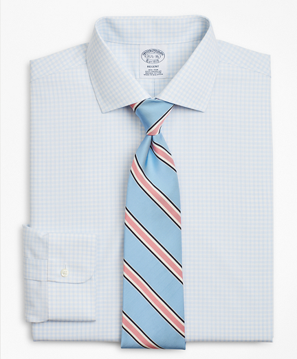 Regent Fitted Dress Shirt, Non-Iron Triple-Windowpane
