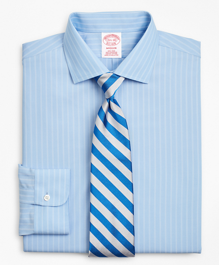 Madison Classic-Fit Dress Shirt, Non-Iron Double-Stripe