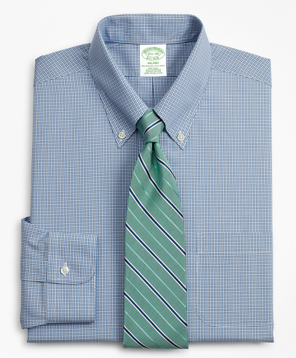 Milano Slim-Fit Dress Shirt, Non-Iron Micro-Check