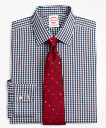 Stretch Madison Classic-Fit Dress Shirt, Non-Iron Check