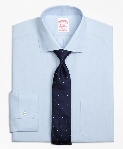 Traditional Relaxed-Fit Dress Shirt, Non-Iron Spread Collar - Brooks ...