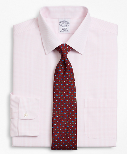 Regent Fitted Dress Shirt, Non-Iron Glen Plaid