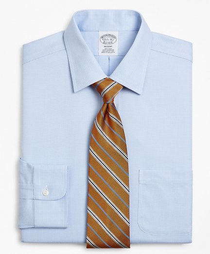Regent Fitted Dress Shirt, Non-Iron Micro-Check