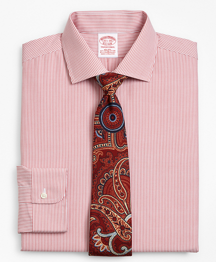 Stretch Traditional Relaxed-Fit Dress Shirt, Non-Iron Stripe