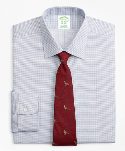 Milano Slim-Fit Dress Shirt, Non-Iron Micro-Check