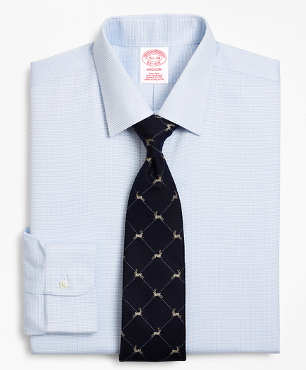 Madison Classic-Fit Dress Shirt, Non-Iron Micro-Check