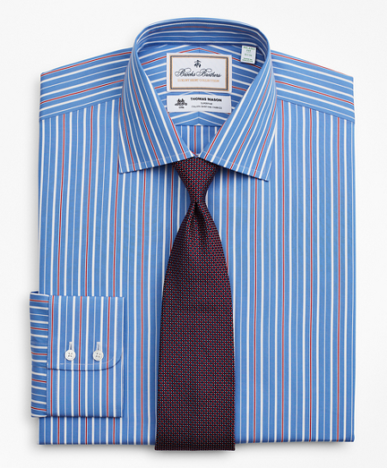 Luxury Collection Milano Slim-Fit Dress Shirt, Franklin Spread Collar Multi-Stripe