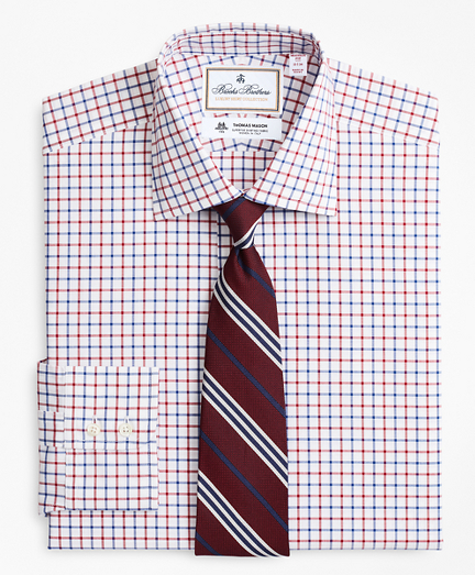 Luxury Collection Madison Classic-Fit Dress Shirt, Franklin Spread Collar Bold Windowpane