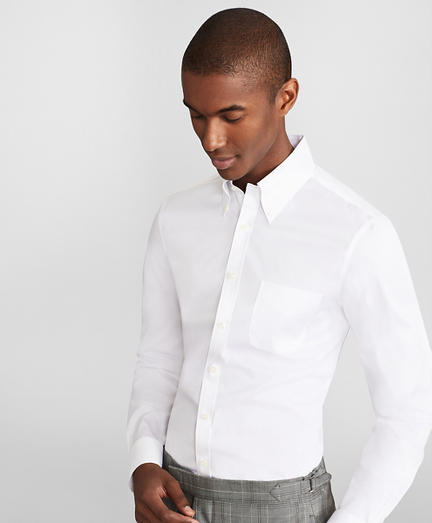 extra slim fit white dress shirt