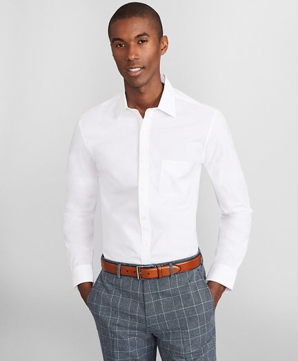 brooks brothers white dress shirt