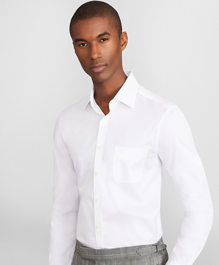 brooks brothers white dress shirt