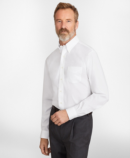 brooks brothers white dress shirt