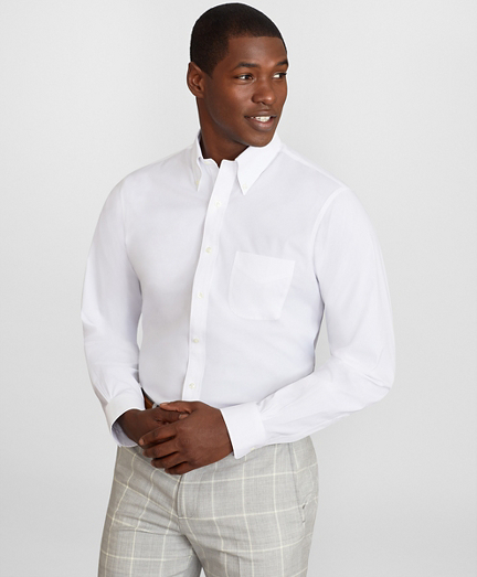 twill white dress shirt