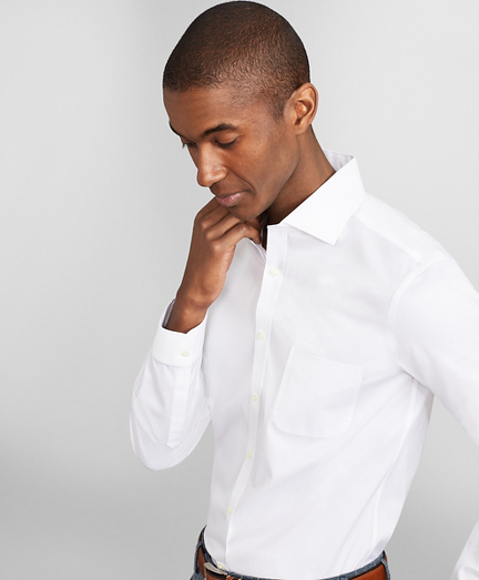 brooks brothers white dress shirt