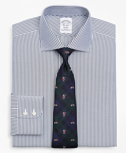 Regent Fitted Dress Shirt, Non-Iron Bengal Stripe