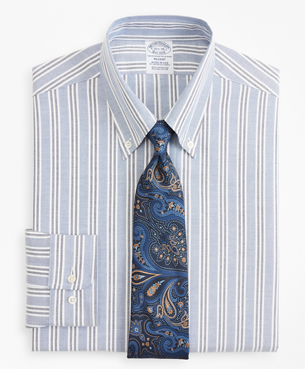 Original Polo&reg; Button-Down Oxford Regent Fitted Dress Shirt, Triple Stripe