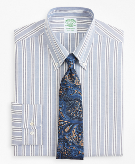 Original Polo&reg; Button-Down Oxford Milano Slim-Fit Dress Shirt, Triple Stripe