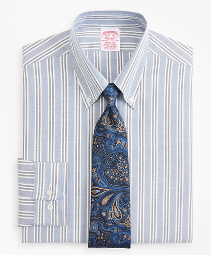 Original Polo&reg; Button-Down Oxford Madison Classic-Fit Dress Shirt, Triple Stripe