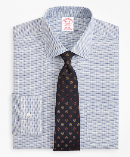Madison Classic-Fit Dress Shirt, Non-Iron Micro-Check