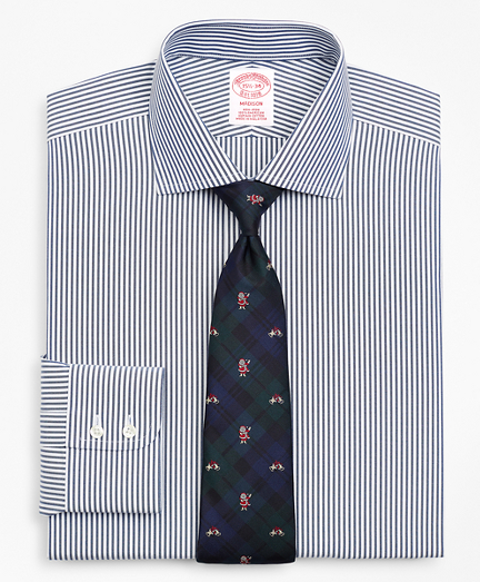Madison Classic-Fit Dress Shirt, Non-Iron Bengal Stripe