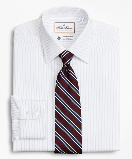 Luxury Collection Milano Slim-Fit Dress Shirt, Franklin Spread Collar Fine Stripe