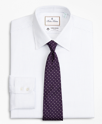 Luxury Collection Milano Slim-Fit Dress Shirt, Franklin Spread Collar Fine Windowpane
