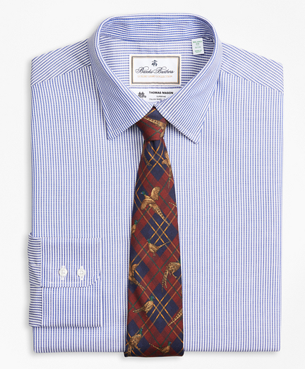 Luxury Collection Milano Slim-Fit Dress Shirt, Franklin Spread Collar Track Stripe