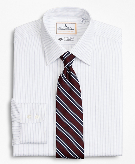 Luxury Collection Regent Fitted Dress Shirt, Franklin Spread Collar Fine Stripe