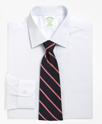 Milano Slim-Fit Dress Shirt, Non-Iron Graph Check