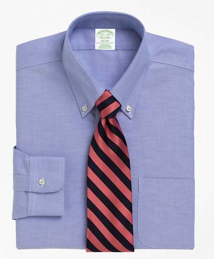 BrooksCool&reg; Milano Slim-Fit Dress Shirt, Non-Iron Button-Down Collar