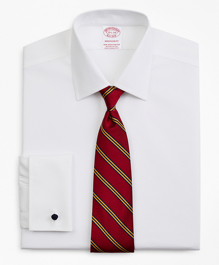 Stretch Madison Classic-Fit Dress Shirt, Non-Iron Pinpoint Ainsley Collar French Cuff