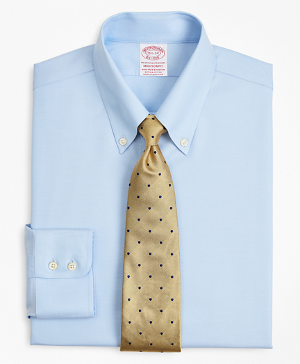 Stretch Madison Classic-Fit Dress Shirt, Non-Iron Twill Button-Down Collar