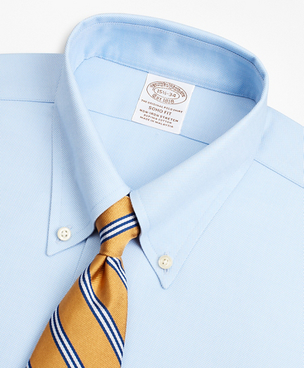 Stretch Soho ExtraSlimFit Dress Shirt, NonIron Royal Oxford Button