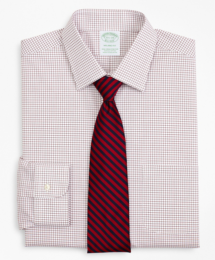 red slim fit dress shirt