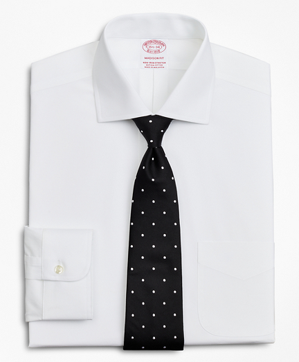 Stretch Madison Classic-Fit Dress Shirt, Non-Iron Poplin English Collar