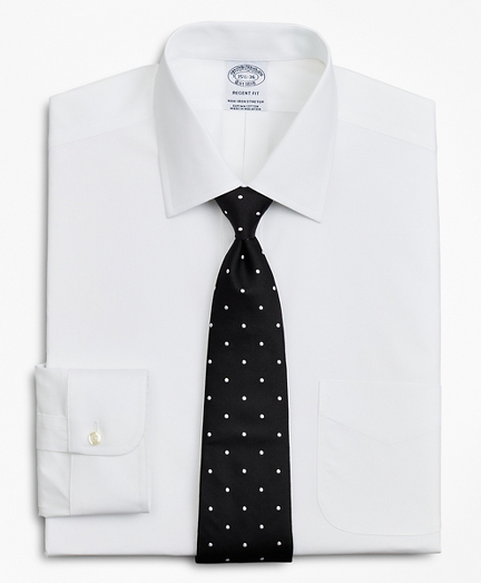 Stretch Regent Fitted Dress Shirt, Non-Iron Poplin Ainsley Collar