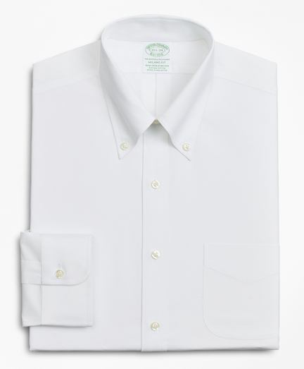 stretch white button down shirt