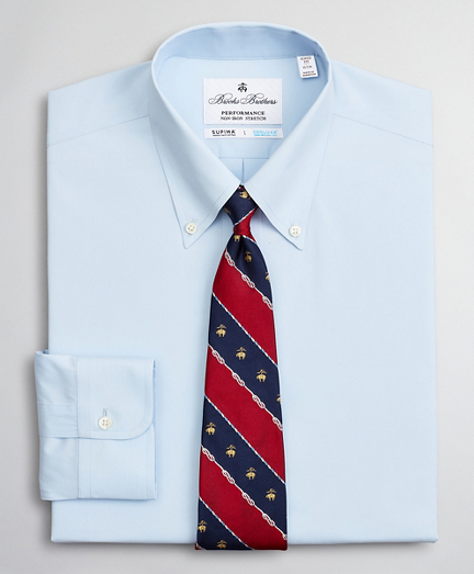 Soho Extra-Slim Fit Dress Shirt, Performance Non-Iron with COOLMAX®, Button-Down Collar Twill