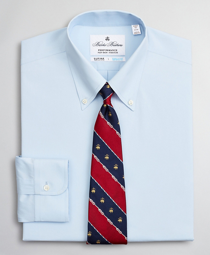 Soho Extra-Slim Fit Dress Shirt, Performance Non-Iron with COOLMAX&reg;, Button-Down Collar Twill