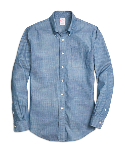 Madison Fit Chambray Anchor Sport Shirt