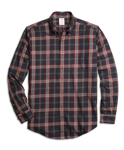 Non-Iron Madison Fit Signature Tartan Sport Shirt