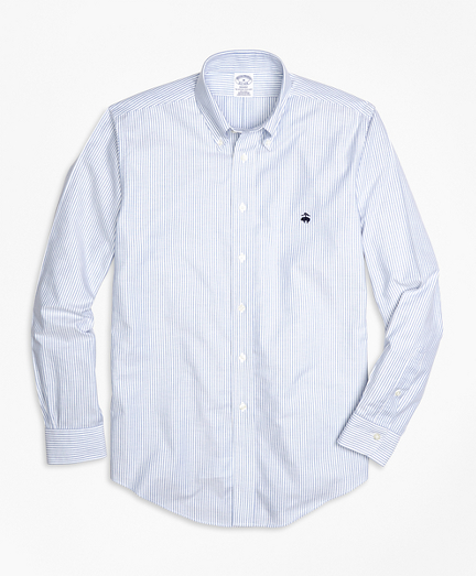 Slim Fit Oxford Striped Sport Shirt 