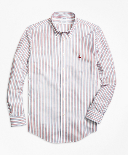 Non-Iron Regent Fit Vintage Stripe Sport Shirt