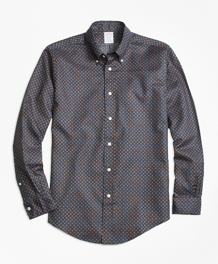 Regent Fit Printed Multi-Paisley Sport Shirt