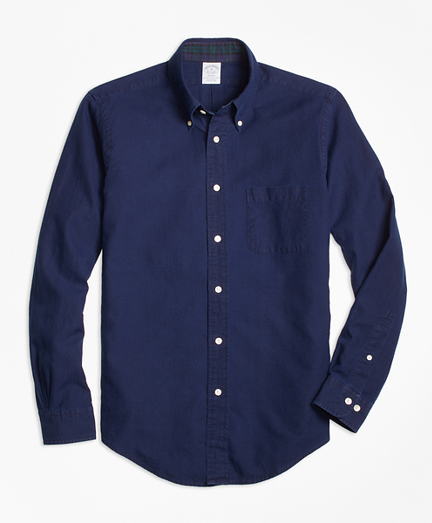 Regent Fit Indigo Dobby Sport Shirt